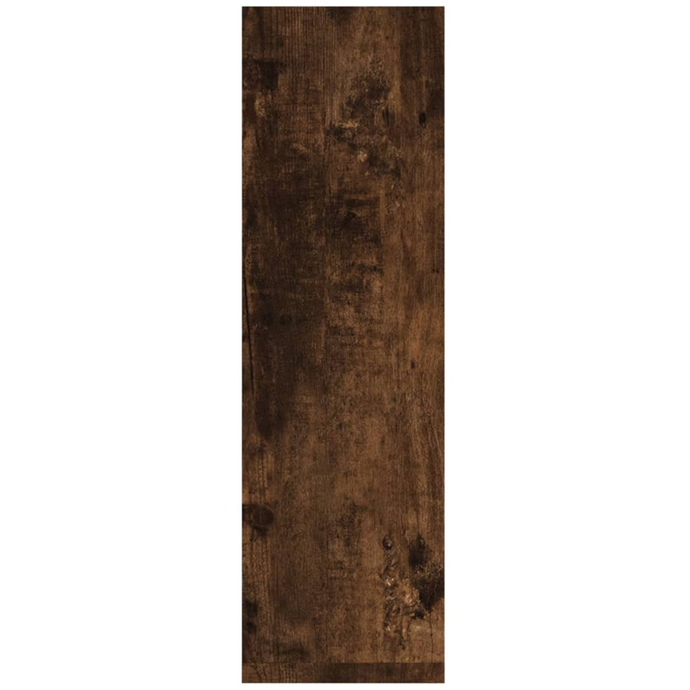 vidaXL 2 Shelf Smoked Oak Wall Cabinet Set of 2 Image 5