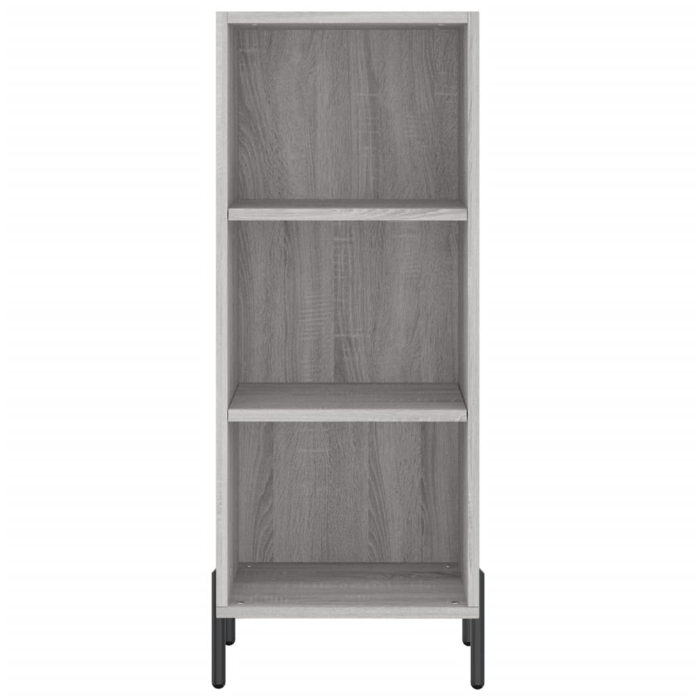 vidaXL Single Door 3 Shelf Grey Sonoma Highboard Image 6