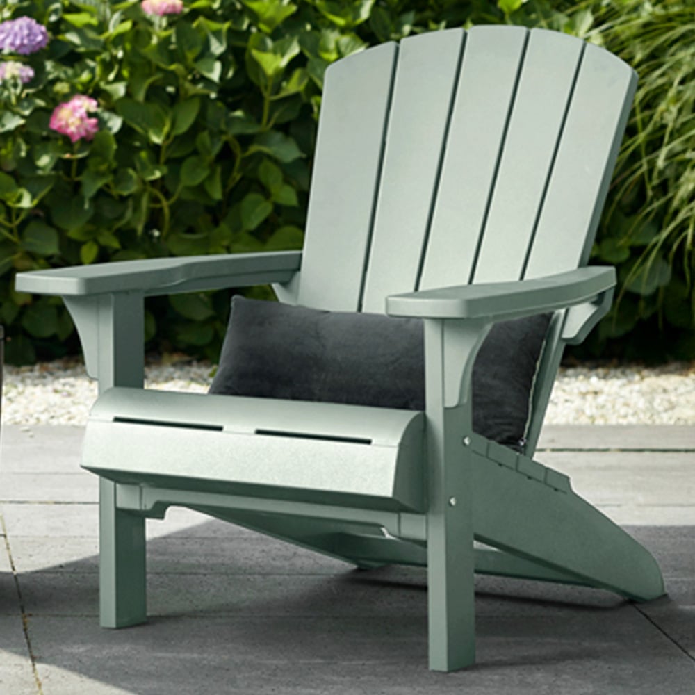 Keter Troy Vintage Green Adirondack Chair Image 1