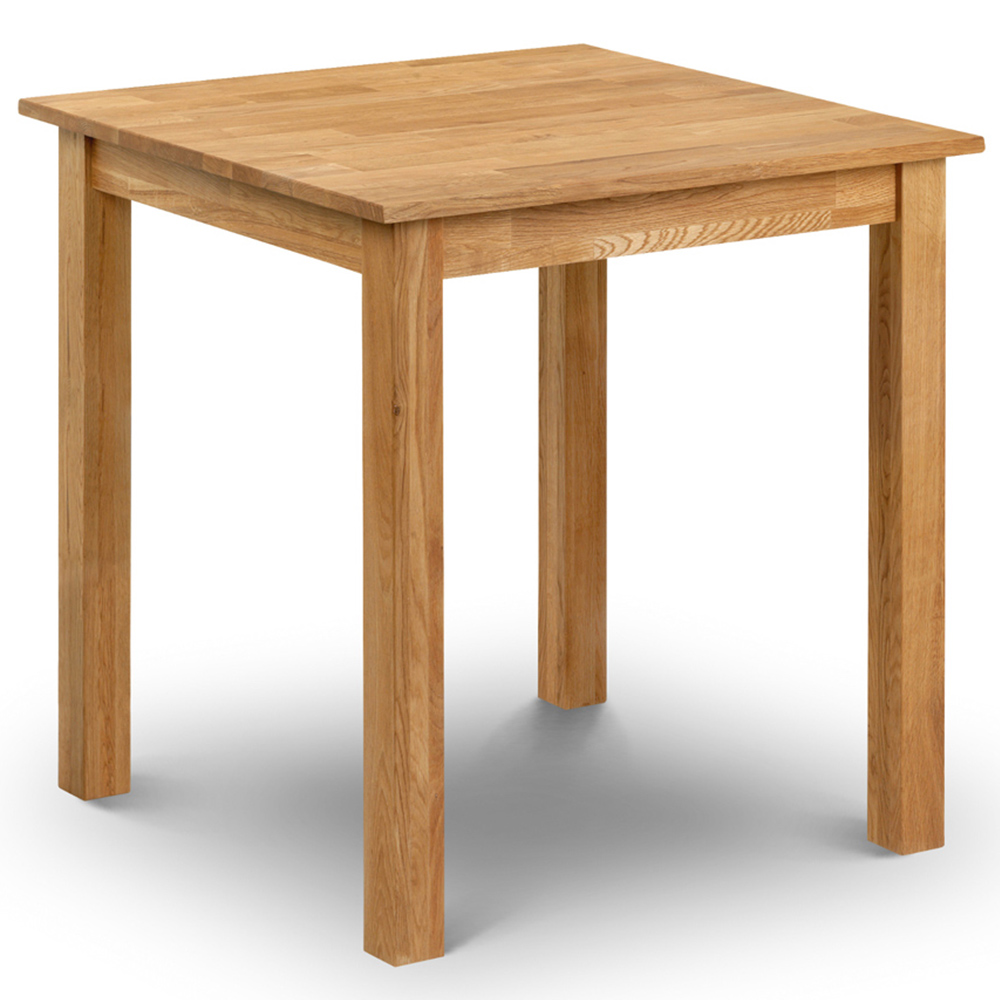 Julian Bowen Coxmoor 4 Seater Square Dining Table Oak Image 2