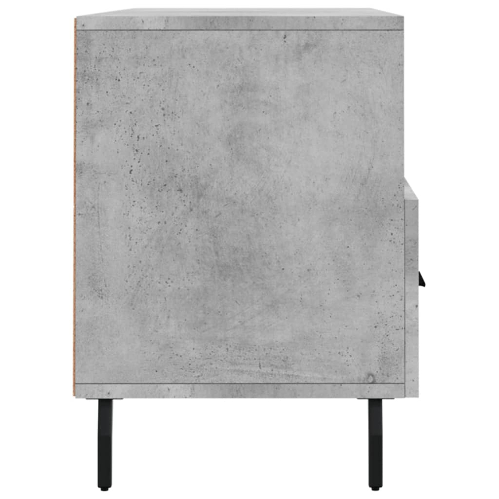 vidaXL 3 Drawer 3 Shelf Concrete Grey TV Cabinet Image 7