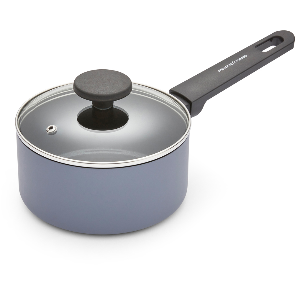 Morphy Richards Grey Recycled Aluminium 5 Piece Saucepan Set Image 4