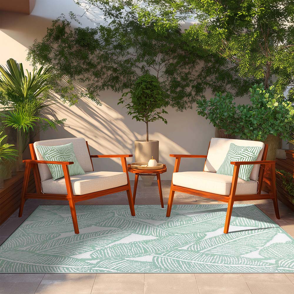 Willow Outdoor Rug Green Image 3