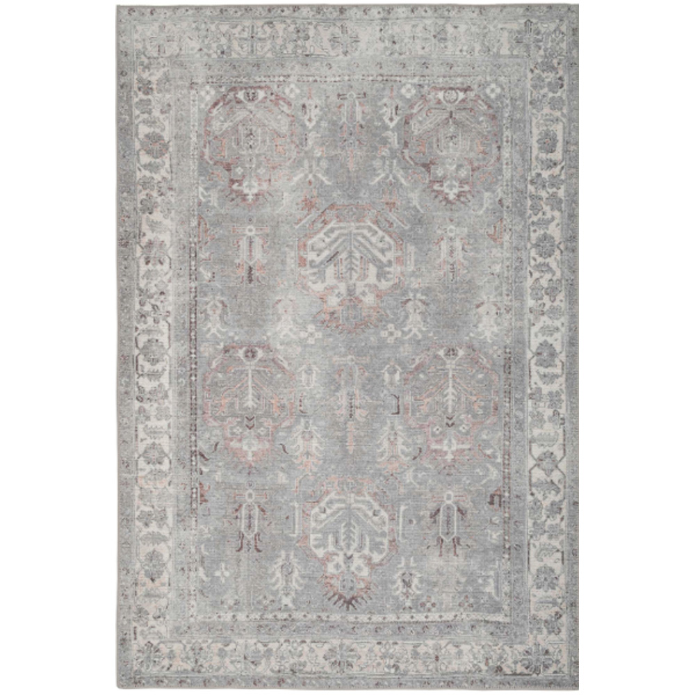 Kukoon Fleur Beige Flat Vintage Rug 200 x 290cm Image 2