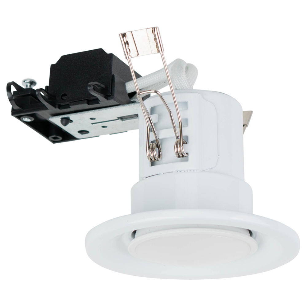 ValueLights White Warm White LED Ceiling Downlight 6 Pack Image 1