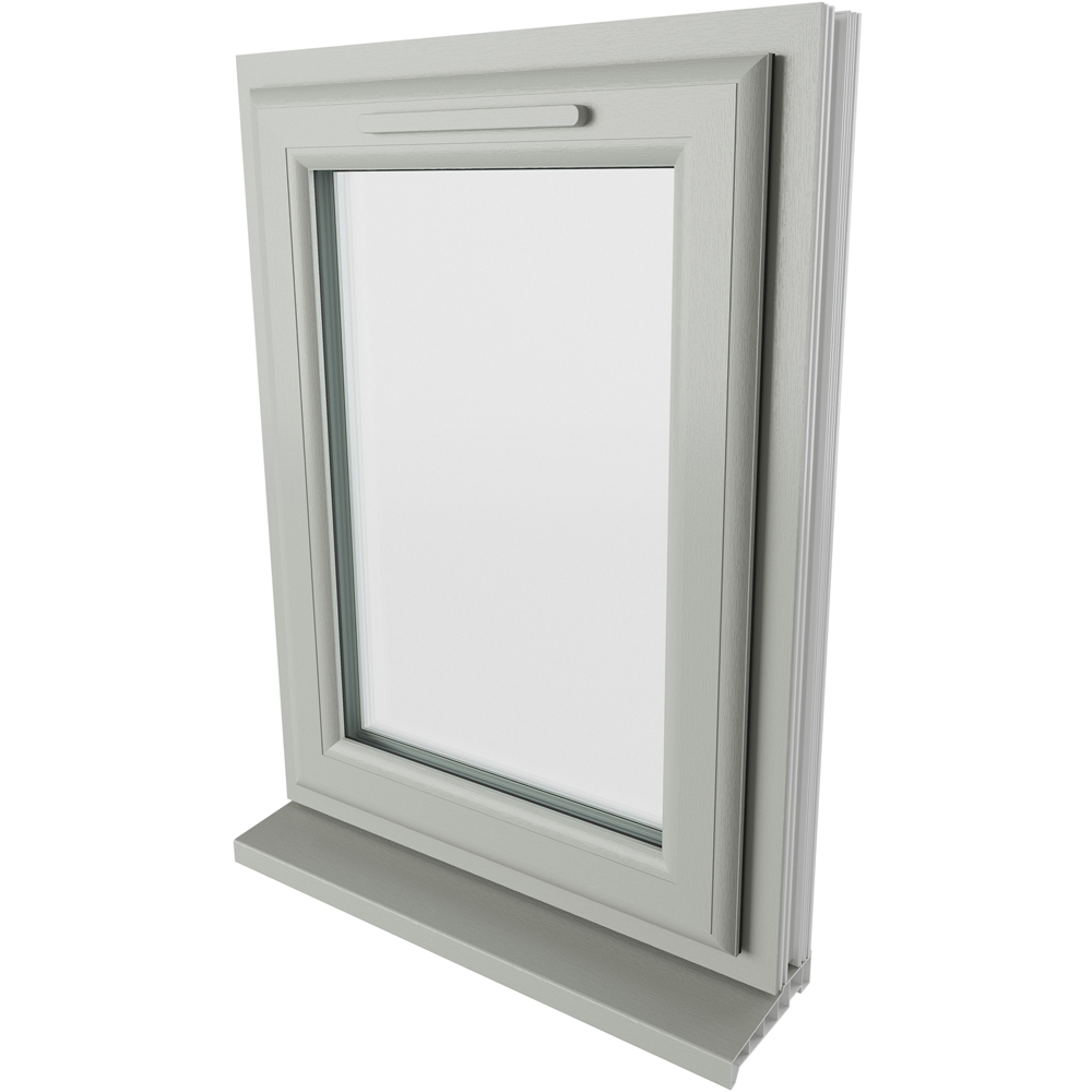 Crystal Agate and White LH Side Hung Clear Triple Glazed Window 610 x 820mm Image 4
