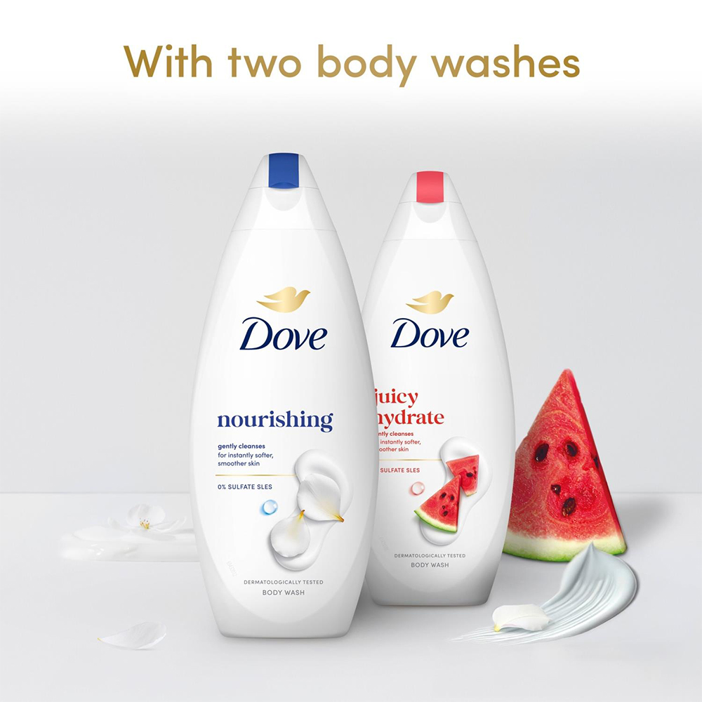 Dove Unwrap and Uplift Body Wash Collection Gift Set 2 Piece 2 Pack Image 2