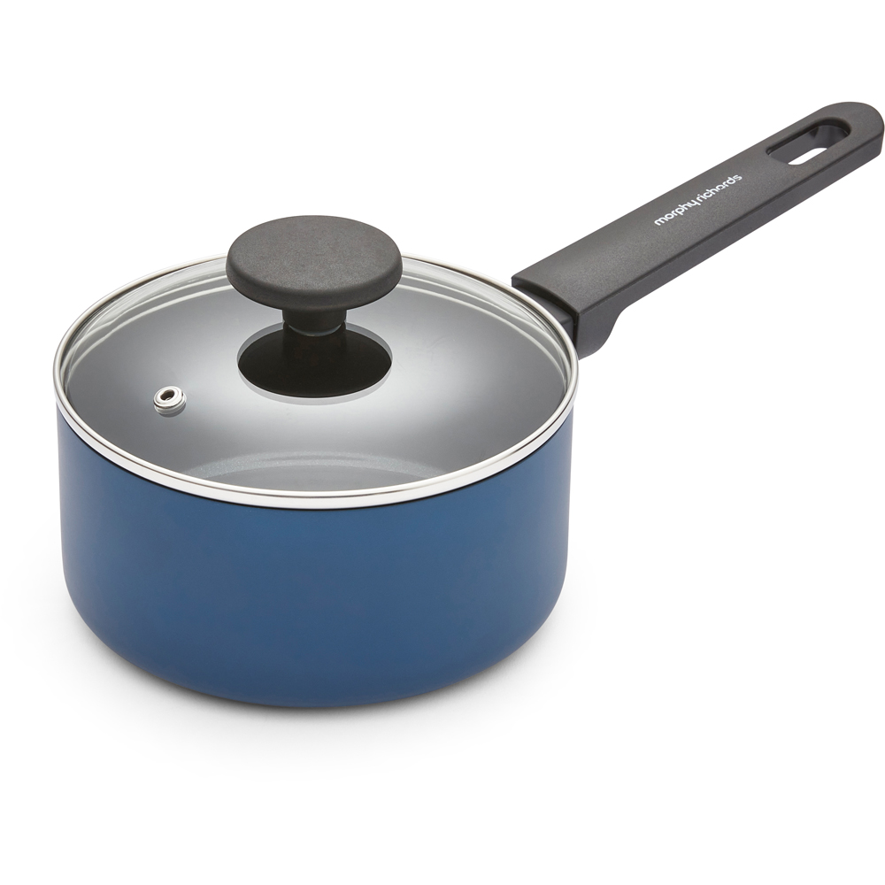 Morphy Richards Blue Recycled Aluminium 5 Piece Saucepan Set Image 4