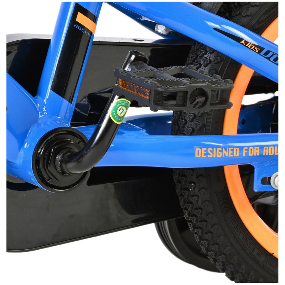Volare Rocky Kids 12 inch Blue Bike with Stabilisers Image 8