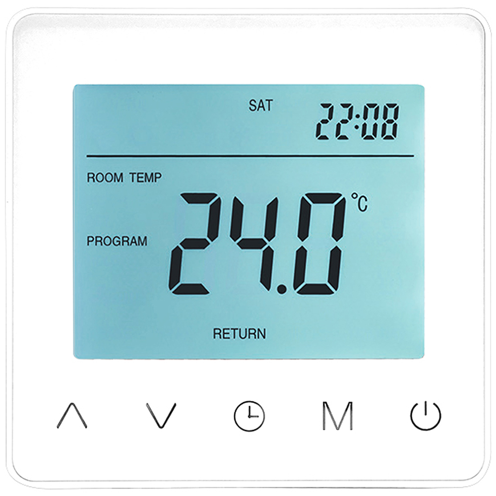 HeatMyHome White 16A Electric Underfloor Heating Controller Image 1
