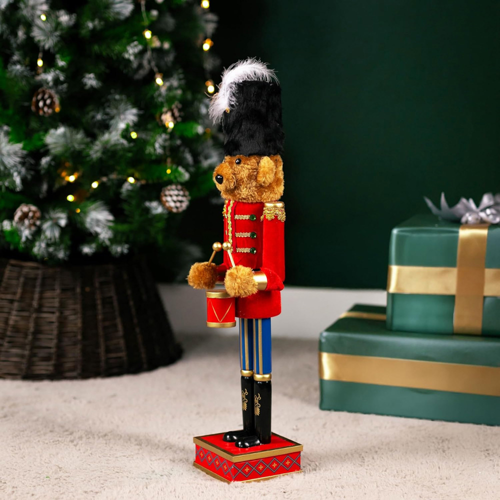 Marco Paul Teddy Bear Christmas Nutcracker Soldier Statue 60cm Image 3