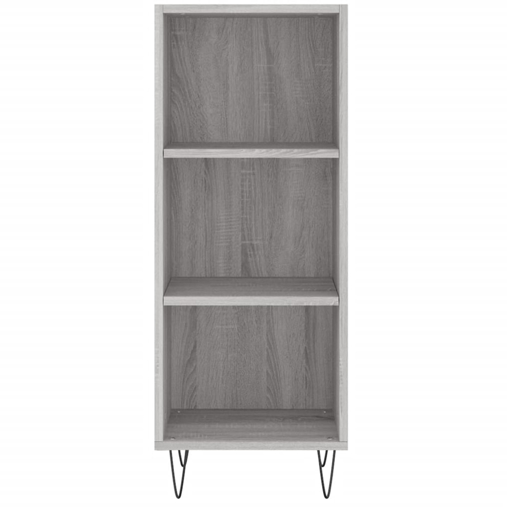 vidaXL Single Door 3 Shelf Grey Sonoma Highboard Image 6