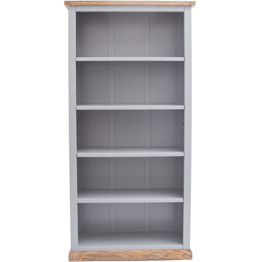 Biccari 5 Shelf Grey Bookcase Image 2