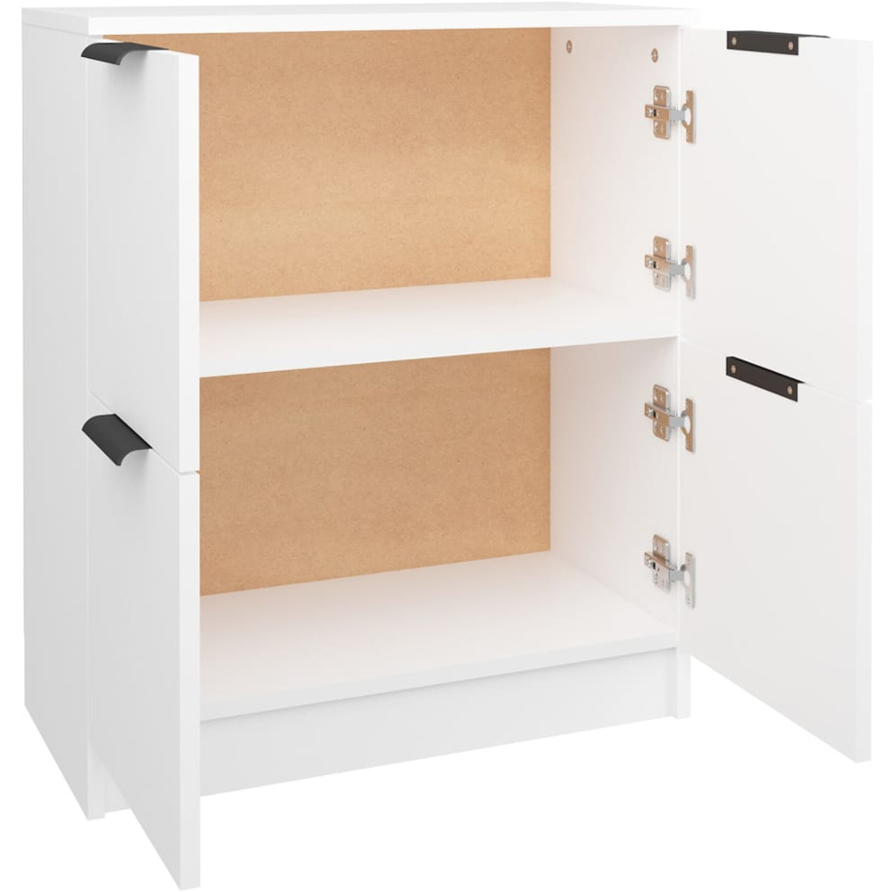 vidaXL 2 Door White Sideboard Image 7