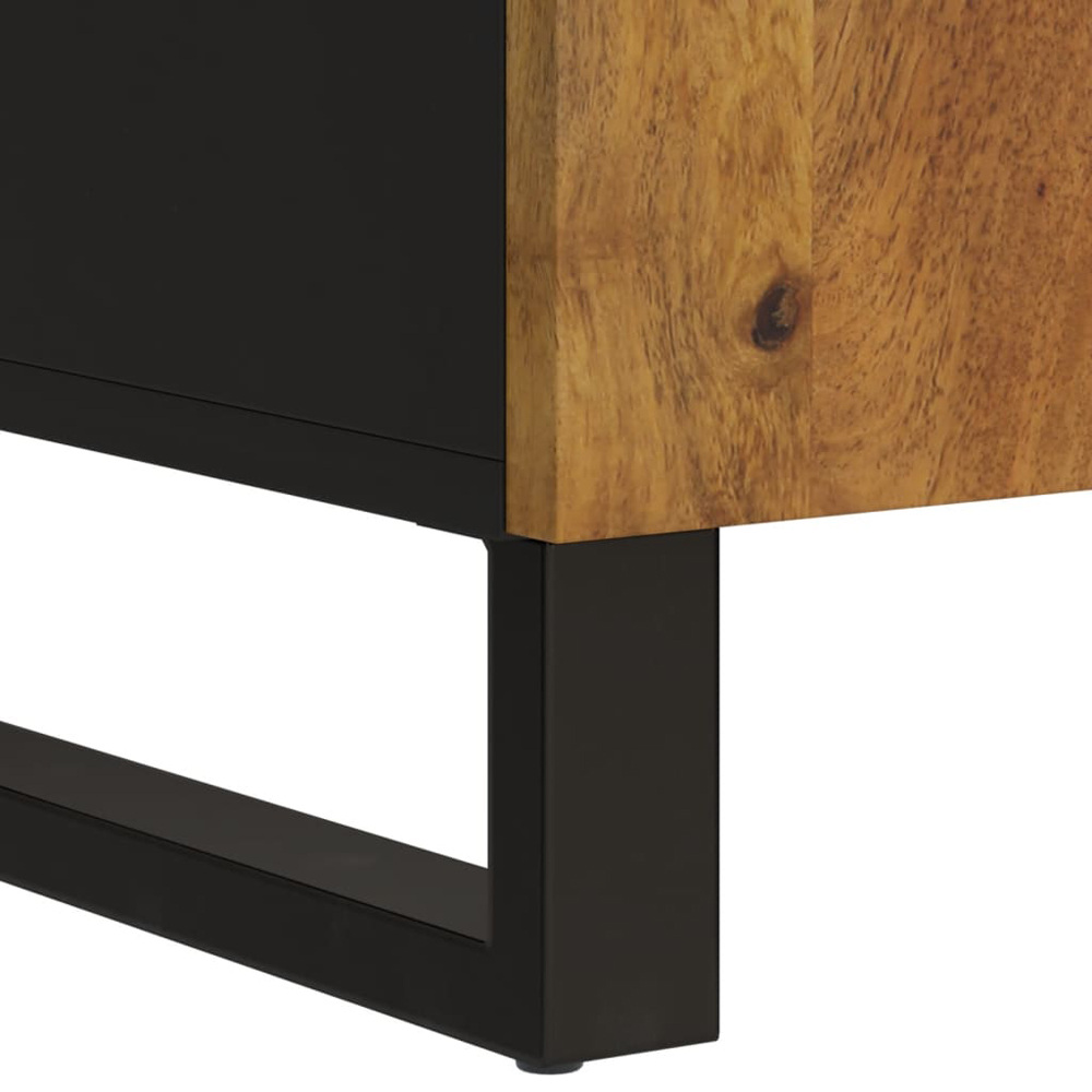 vidaXL 2 Door Grey Highboard Image 7