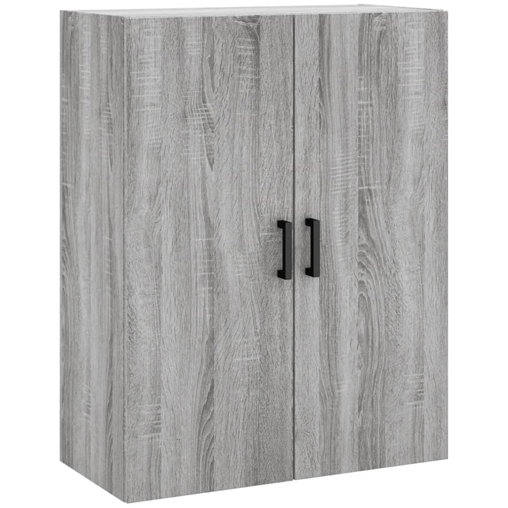 vidaXL 2 Door Grey Sonoma Wall Mounted Cabinet Image 2