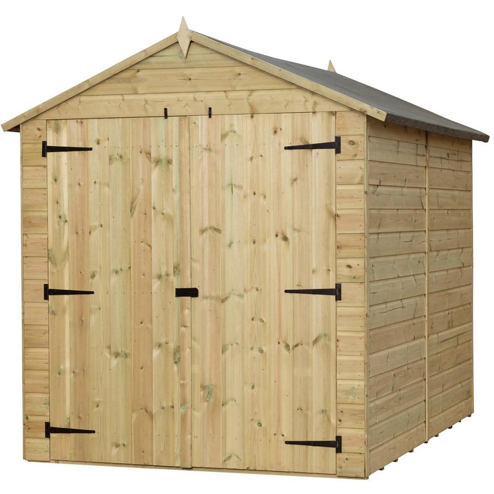 Empire Sheds 9500 6 x 9ft Double Door Tongue and Groove Apex Garden Shed Image