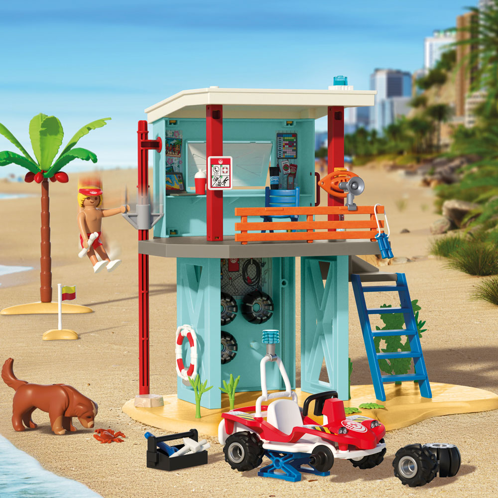 Playmobil Lifeguard Tower with Beach Buggy Playset Image 7