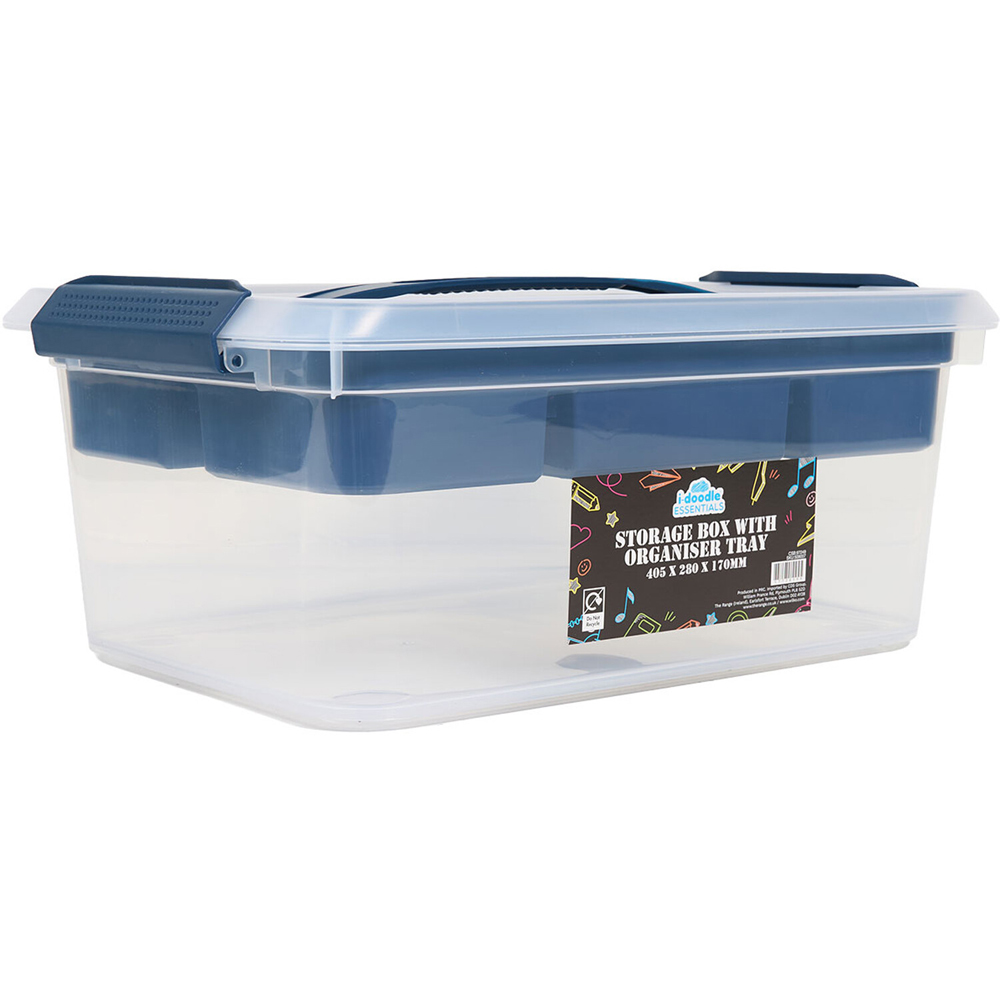 Storage Box with Organiser Tray Image 3