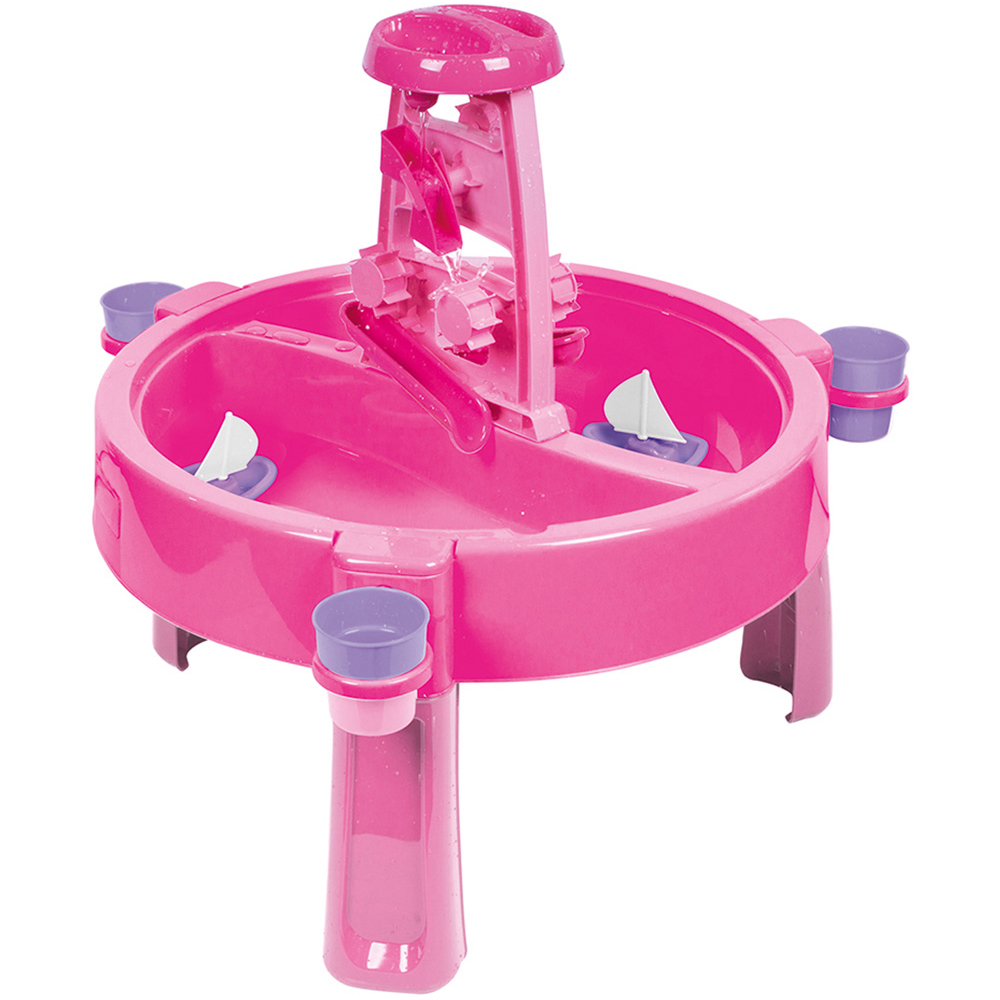 Charles Bentley Pink Multicolour 3 in 1 Activity Table Image 1