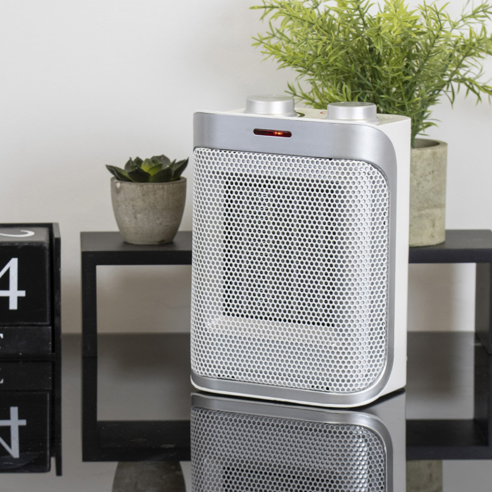 Spear & Jackson White PTC Ceramic Fan Heater 1500W Image 2
