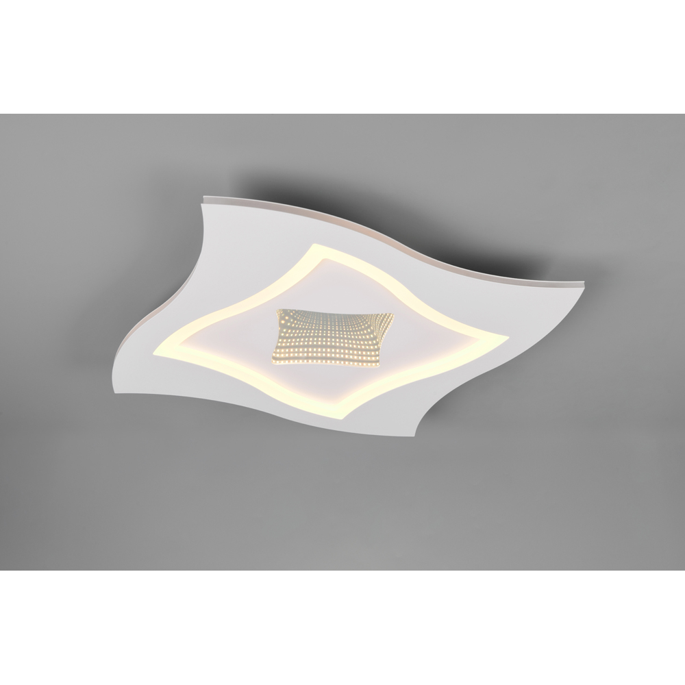 TRIO Klint Matt White LED Ceiling Light Image 2