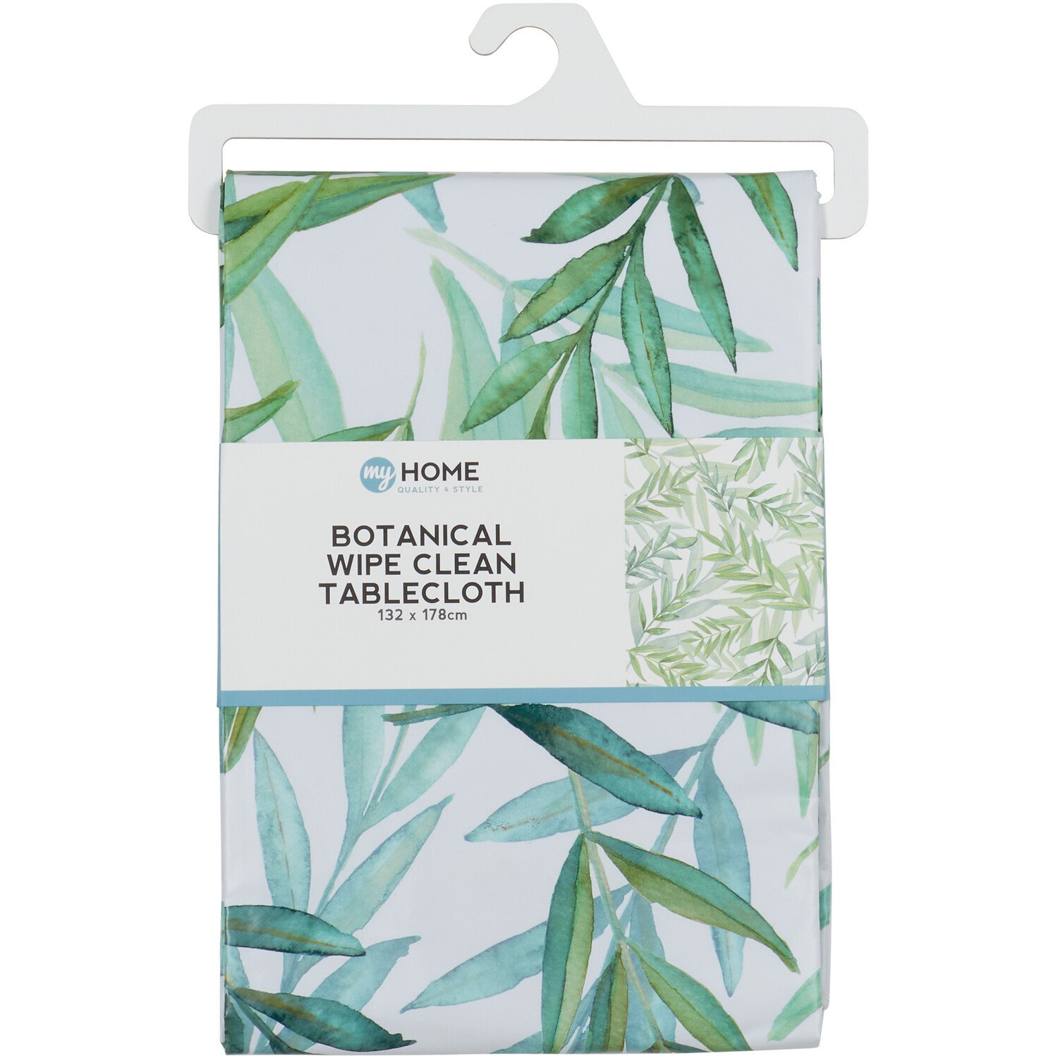 Botanical Wipe Clean Tablecloth - Green Image 1