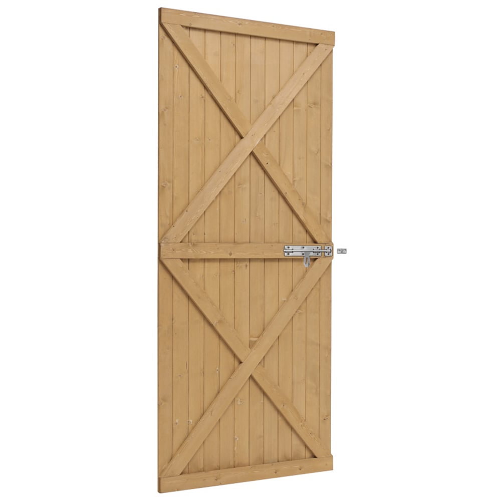 Living and Home 6 x 3ft Wooden Garden Side Gate with Latch Image 1
