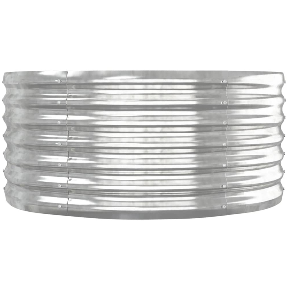 vidaXL Silver Steel Raised Garden Bed 36 x 152 x 80cm Image 3