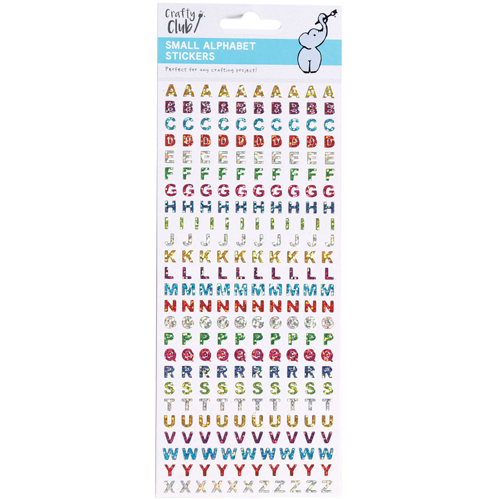Crafty Club Small Alphabet Stickers Image