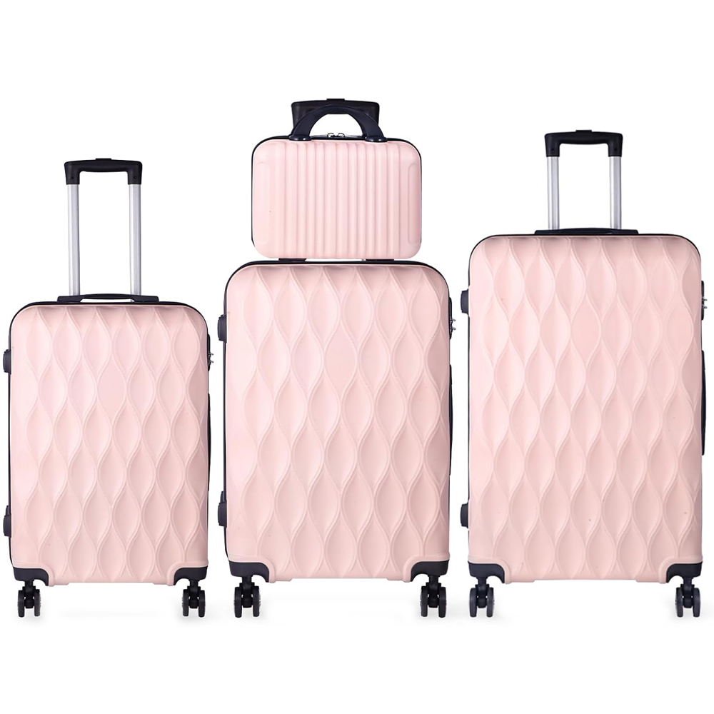 Willowmare 4-Piece Pink Travel Luggage Set Image 1