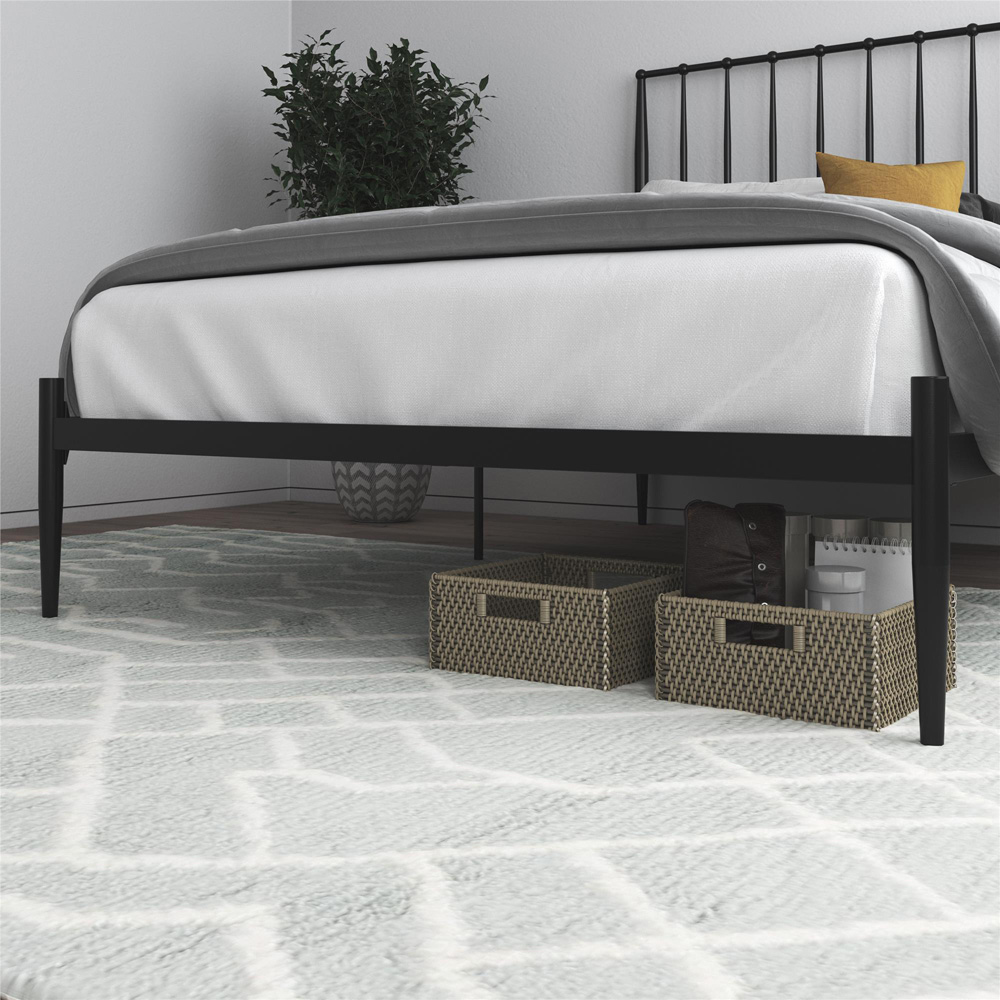 Dorel Giulia Double Black Metal Bed Frame Image 7