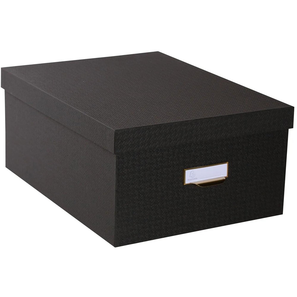 Exacompta OfficeByMe Black Storage Box Set of 3 Image 3