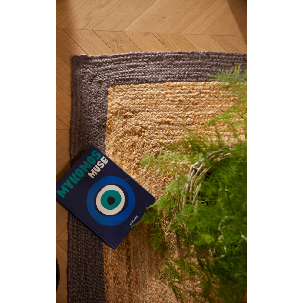 Origins Grey Jute Rug 67 x 200cm Image 3
