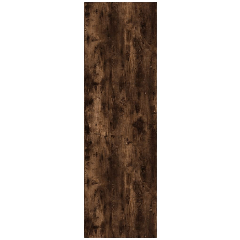 vidaXL 6 Shelf Smoked Oak Bookcase Image 7