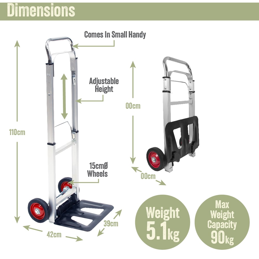 Milestone Camping Aluminium Heavy Duty Trolley 90kg Image 9