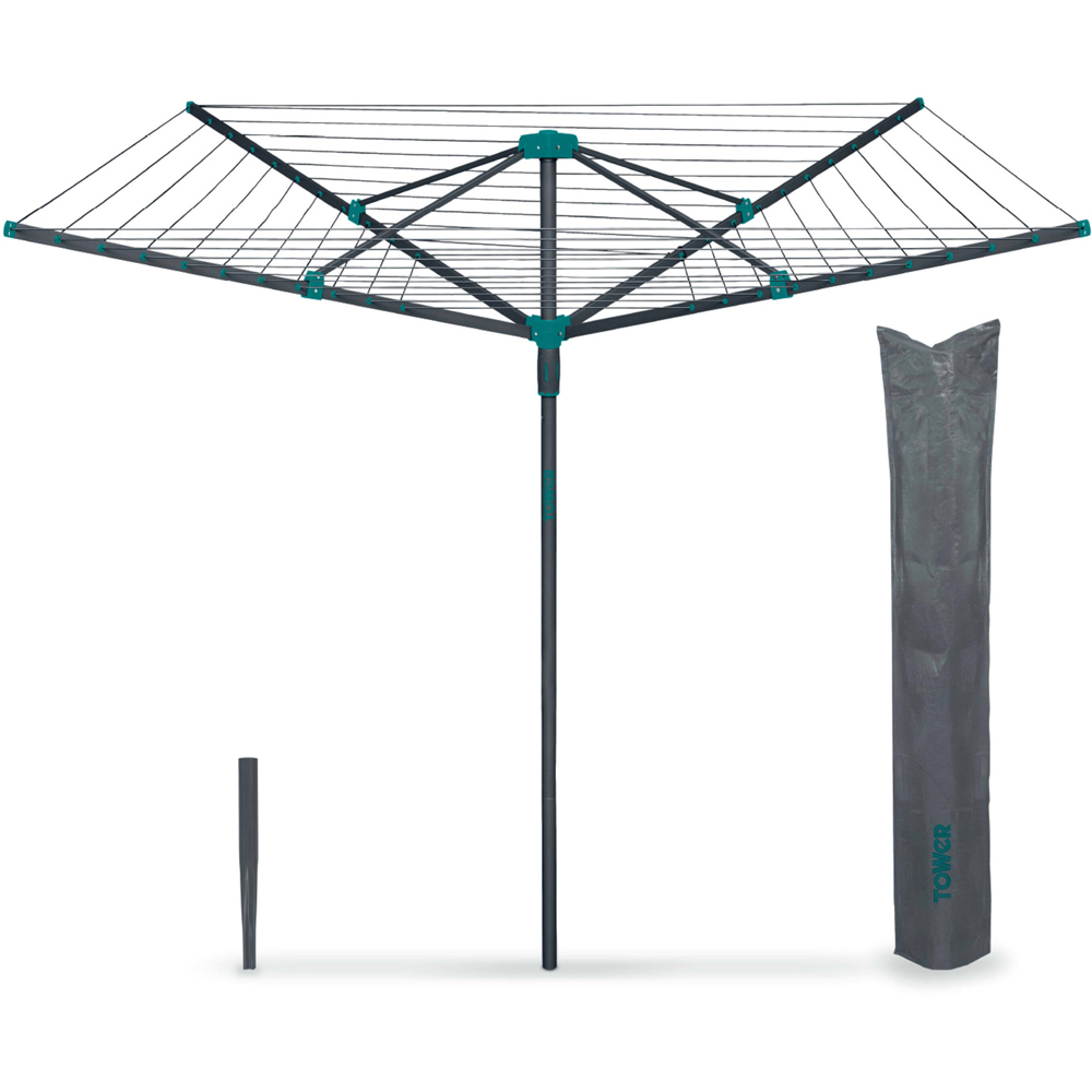 Tower 4 Arm Rotary Airer 40m Image 2