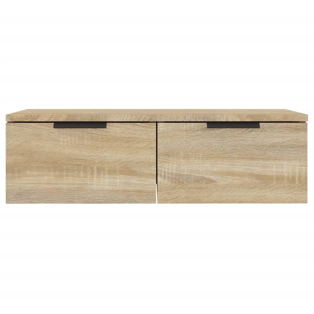 vidaXL 2 Drawer Sonoma Oak Wall Cabinet Set of 2 Image 8