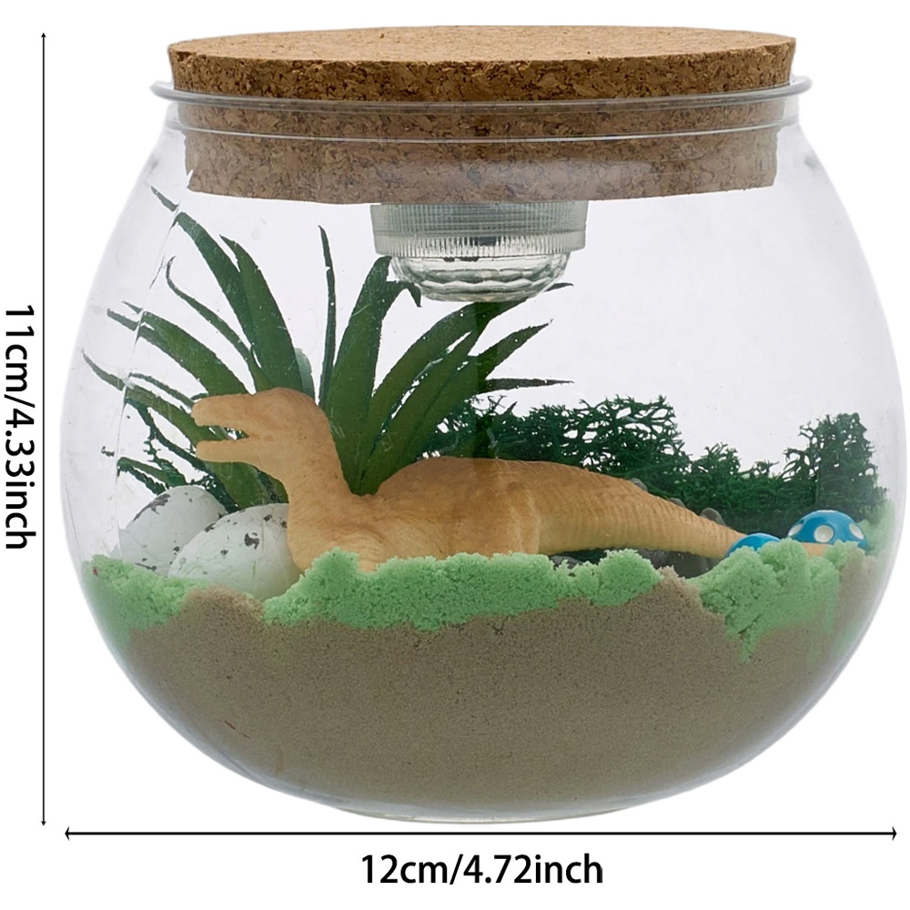 H&O Direct Kids DIY Dinosaur LED Terrarium Kit with Remote Image 6