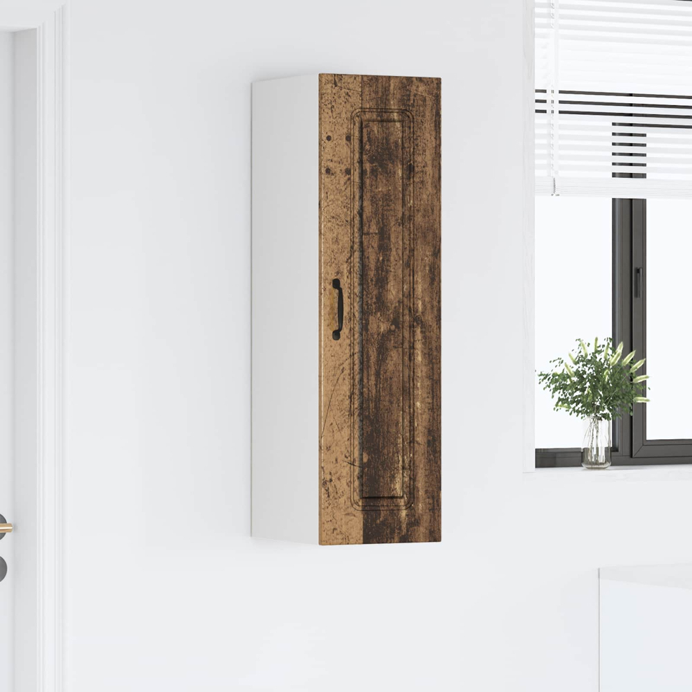 vidaXL Single Door Old Wood Kitchen Wall Cabinet Image 9