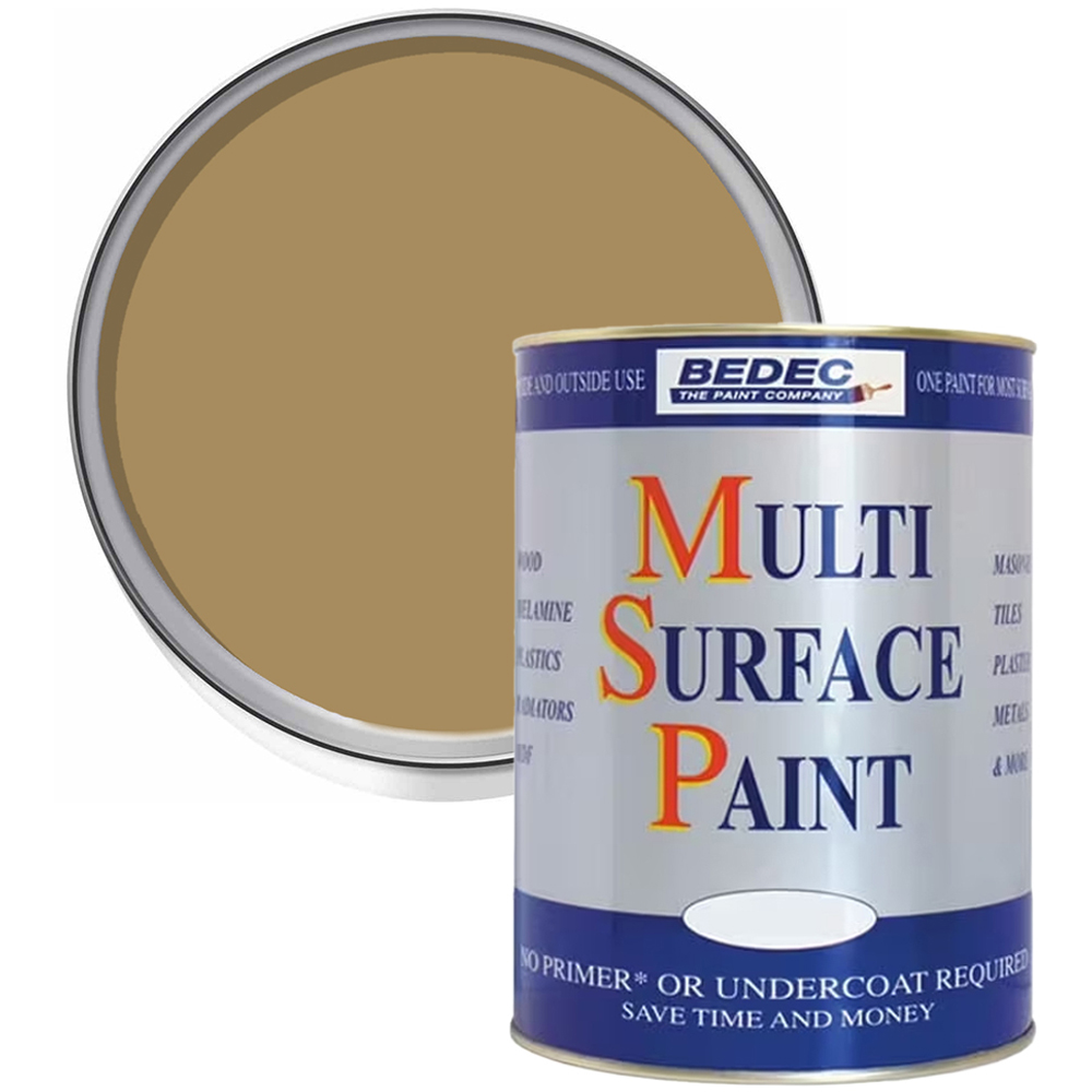 Bedec Gold Satin Multi Surface Paint 750ml Image 1