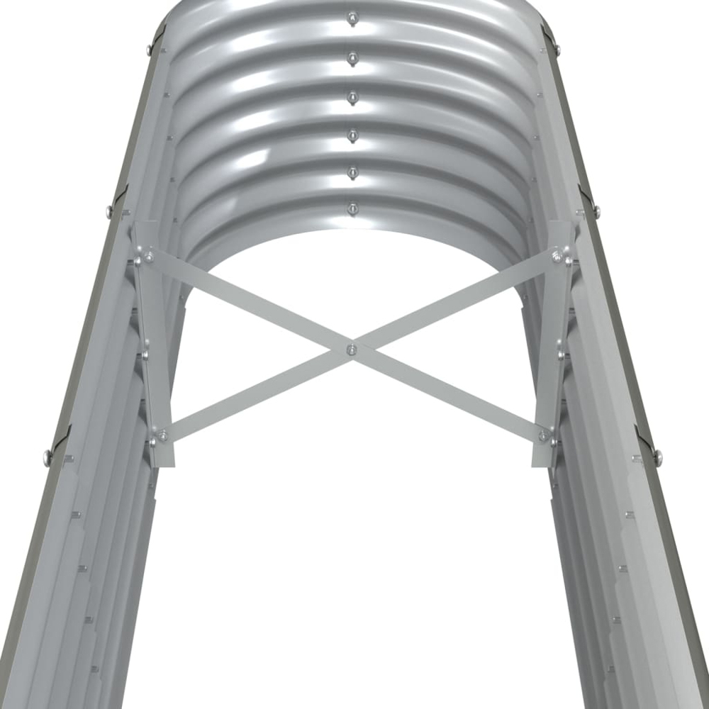 vidaXL Grey Steel Raised Garden Bed 36 x 332 x 40cm Image 4
