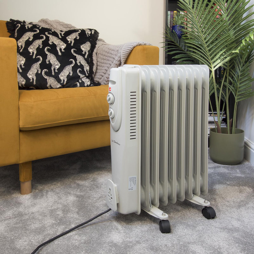 Jack Stonehouse White Portable Oil Filled Radiator 2000W Image 2