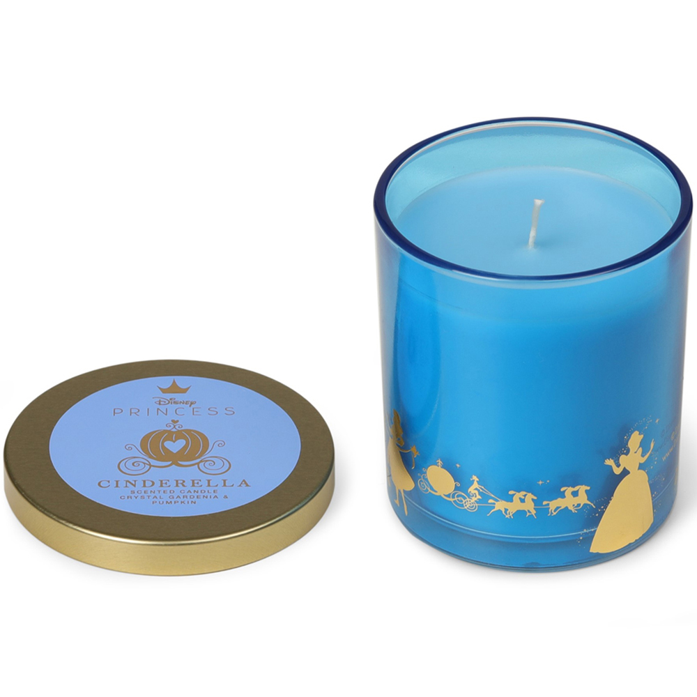 Disney Princess Cinderella Crystal Gardenia and Pumpkin Scented Candle 213g Image 3