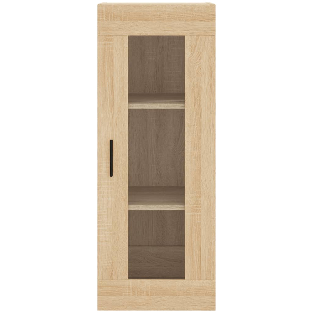 vidaXL Single Glass Door Sonoma Oak Wall Mounted Cabinet Image 4