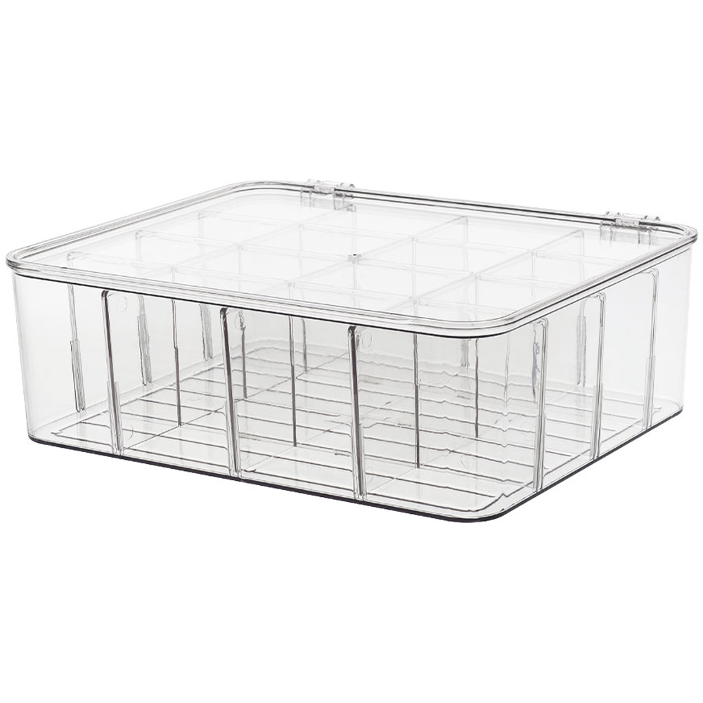 Living and Home Clear 16-Compartment Flip-Up Underwear and Socks Storage Organiser Image 2