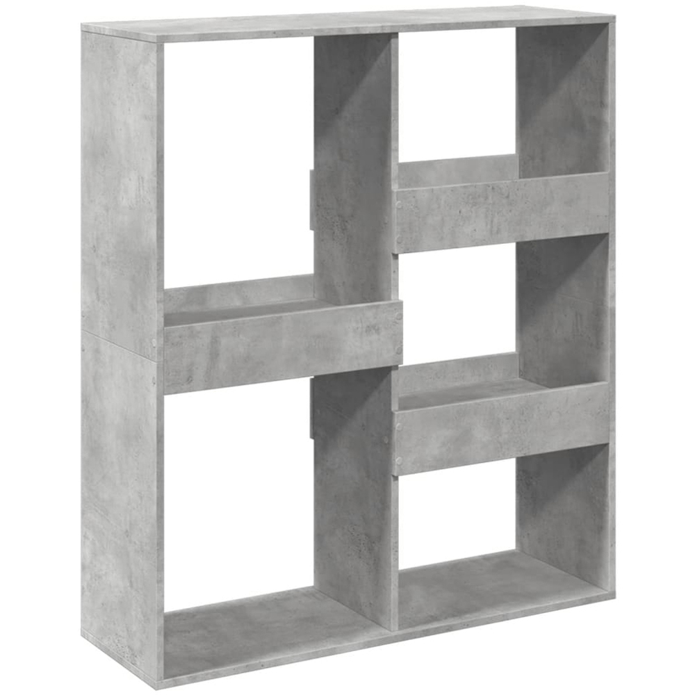 vidaXL 5 Shelf Concrete Grey Bookcase Image 6