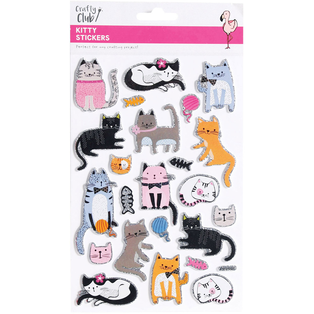 Crafty Club Kitty Stickers Image