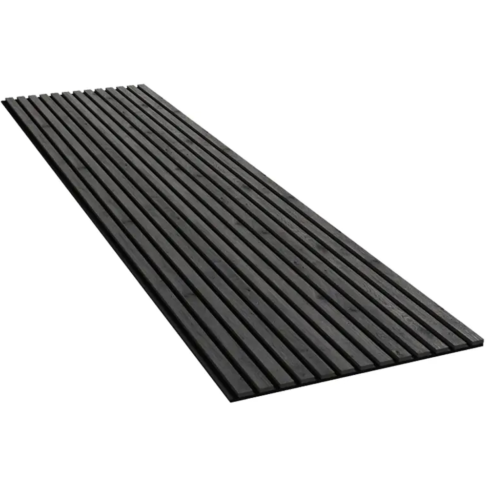 Proclad Charcoal Wood Slat Wall Panel 240 x 60cm Image 3