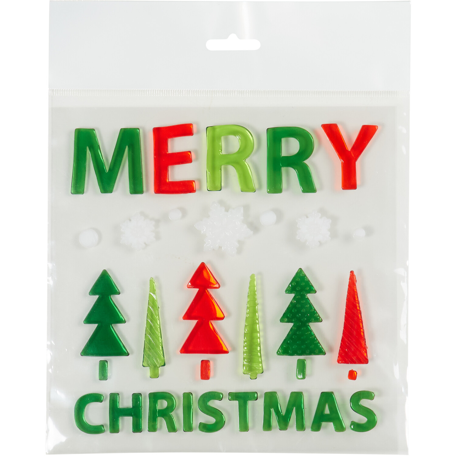 Merry Christmas Gel Stickers Image 1
